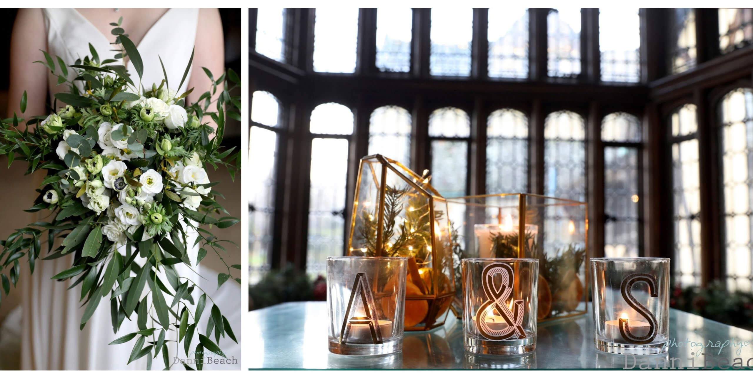 Tea lights Hever Castle wedding